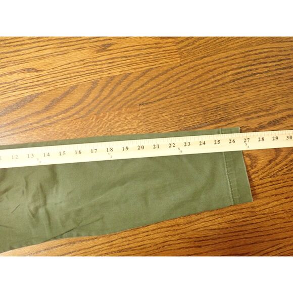 J Crew Dannie Size 4 Zipper In Back Army Green Skinny Legging Jegging Jean - Picture 11 of 12